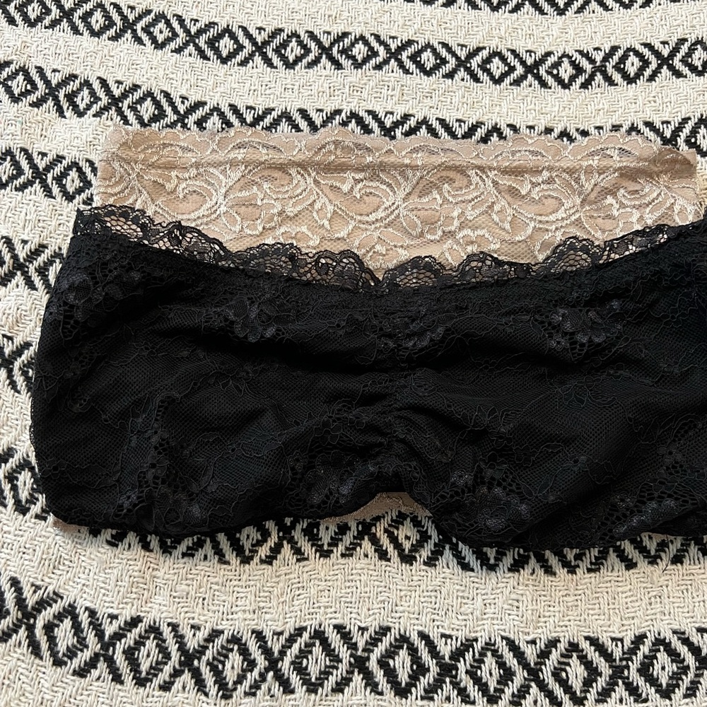 Strapless lace bralette bundle